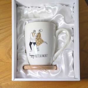 Happy Retirement Ceramic Mug - White